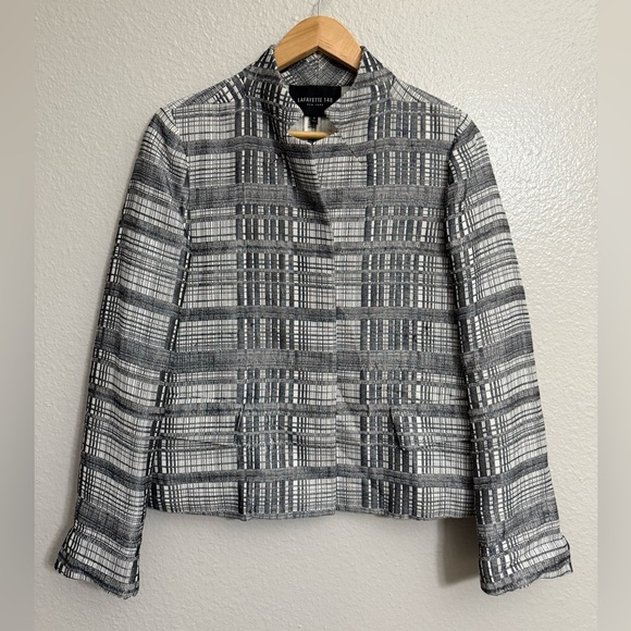 Lafayette 148 New York Metallic Padded Blazer - Picture 10 of 10